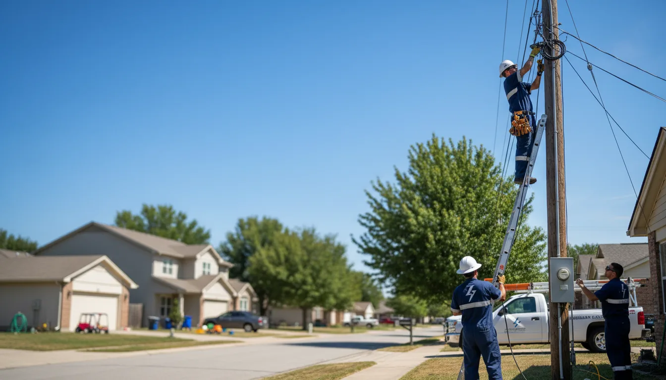 Residential electrician providing installation services in Hardtner, KS